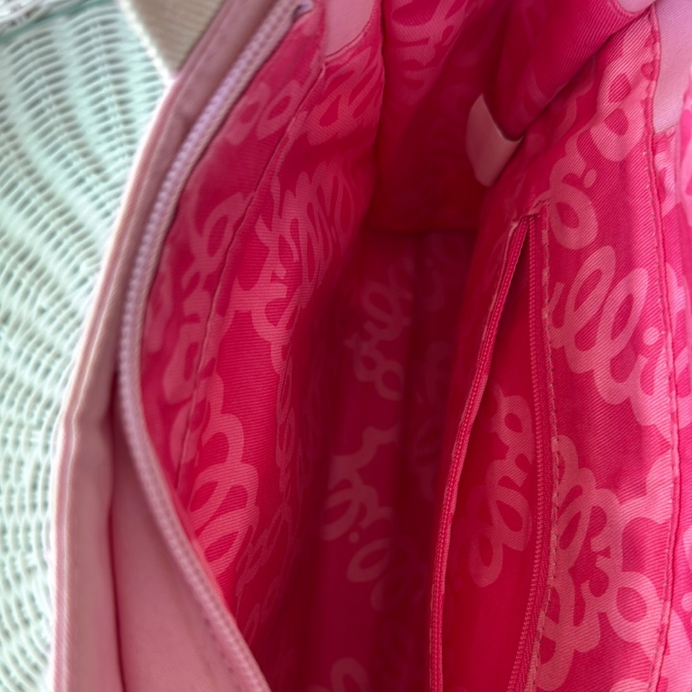 Vintage Lilly Pulitzer Pink and Orange Vibrant Mini Tote Bag - Picture 4 of 4